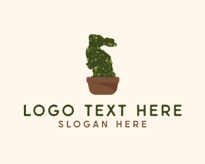 Bunny Topiary Plant logo