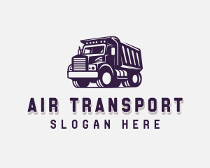 Dump Truck Dispatch Vehicle logo design