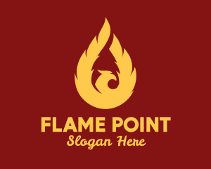 Flaming Phenix Bird  logo design