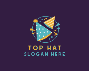 Birthday Party Hat logo design