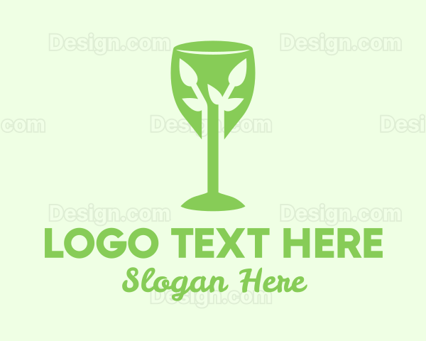 Organic Wine Glass Logo