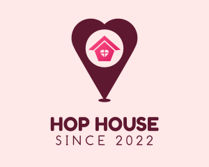 Love House Finder logo design