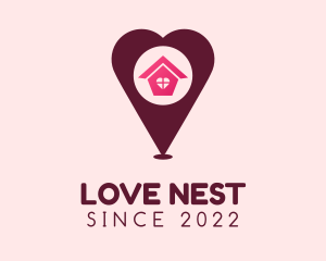 Love House Finder logo design