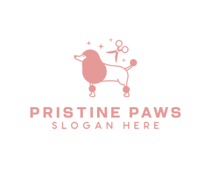 Scissors Pet Grooming  logo design