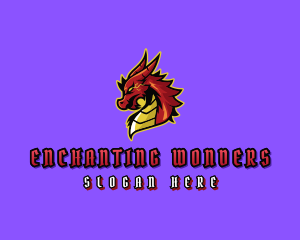 Electric Dragon Monster logo design