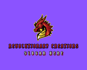 Electric Dragon Monster logo design