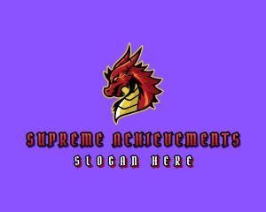 Electric Dragon Monster logo design