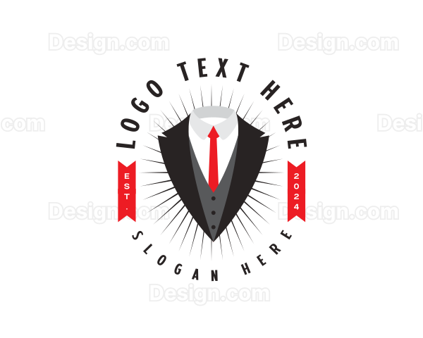 Business Tuxedo Suit Logo