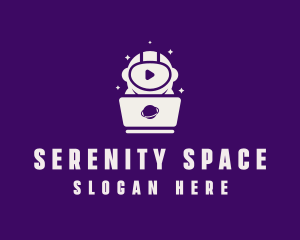 Space Game Laptop logo design