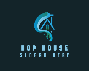 House Paint Real Estate logo design