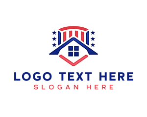 Patriotic Roof Crest logo