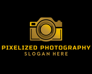 Luxury Golden Camera logo design