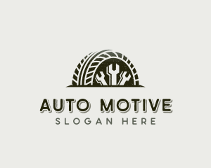 Automotive Tire Wrench logo design