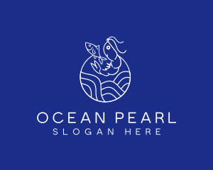 Ocean Shrimp Fish logo