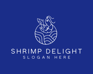 Ocean Shrimp Fish logo