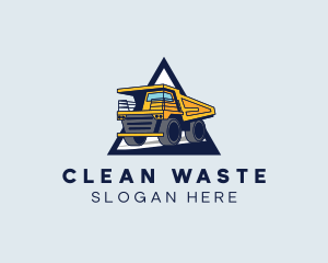 Waste Dump Truck logo design