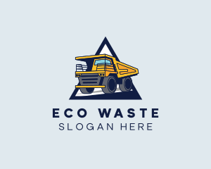 Waste Dump Truck logo design