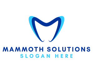 Dental Clinic Letter M logo design