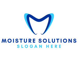 Dental Clinic Letter M logo design