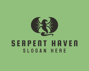 Winged Serpent Reptile logo