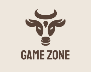Brown Cow Bull Logo