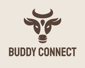 Brown Cow Bull logo design