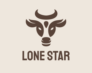 Brown Cow Bull logo design