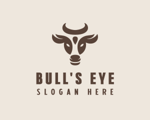 Brown Cow Bull logo design