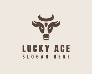 Brown Cow Bull logo design