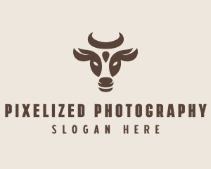 Brown Cow Bull logo design