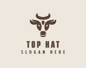 Brown Cow Bull logo design