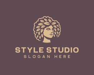 Organic Female Hairdresser logo