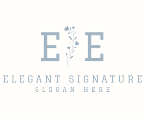 Elegant Floral Wellness logo design