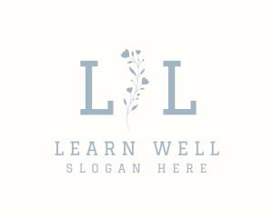 Elegant Floral Wellness logo design