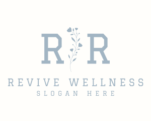 Elegant Floral Wellness logo design