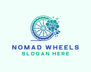 Auto Wheel Cleaner logo design