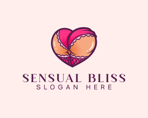 Erotic Seductive Butt logo design