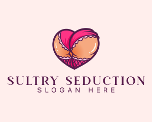 Erotic Seductive Butt logo design