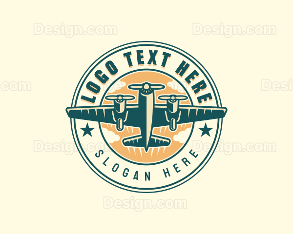 Logistics Flight Plane Logo