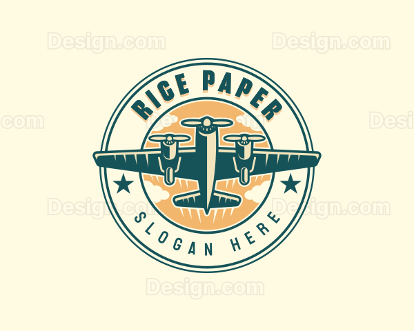 Logistics Flight Plane Logo