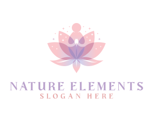 Natural Lotus Yoga logo design