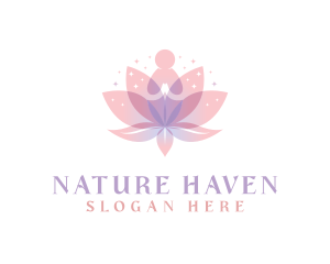 Natural Lotus Yoga logo design