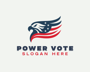 Patriotic Political Eagle logo design