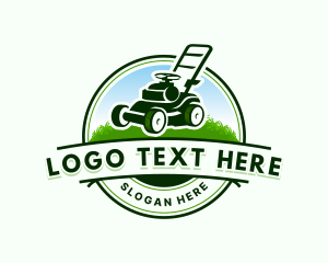 Landscaping Lawn Mower logo