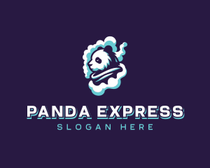 Vape Cloud Panda logo design