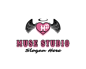 Tattoo Heart Studio logo design