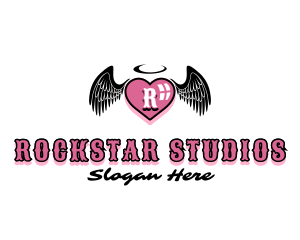 Tattoo Heart Studio logo design