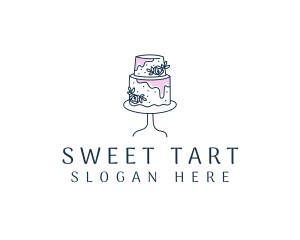 Wedding Cake Dessert logo design