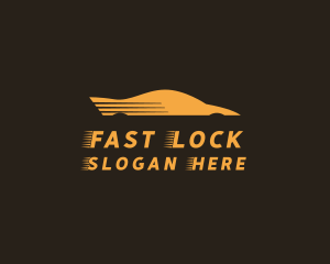 Yellow Fast Car logo design