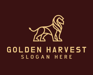 Golden Lion Marketing logo design